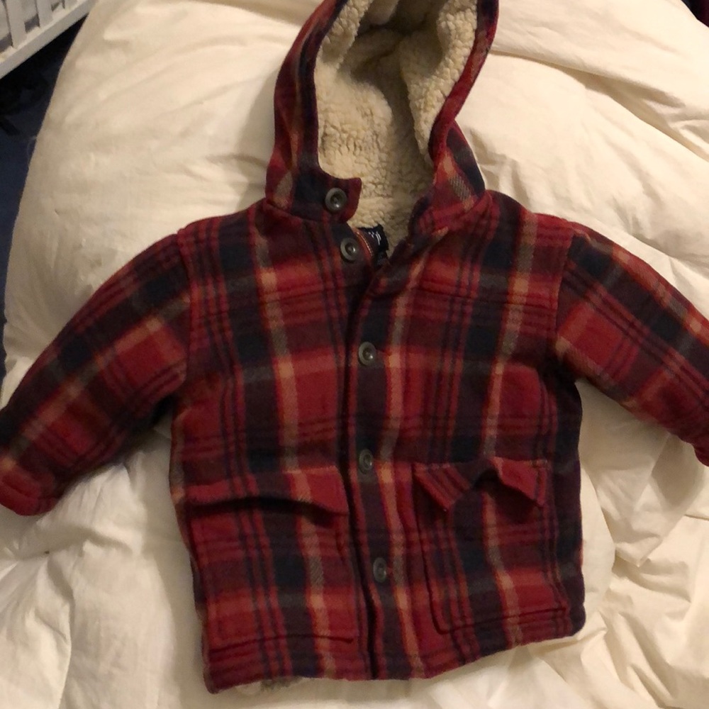 Boys 3T Wool Coat with Fleece Lining
